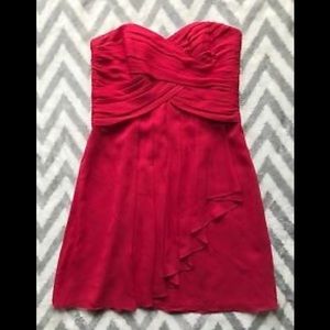 David’s Bridal Apple Crinkle Chiffon Dress.